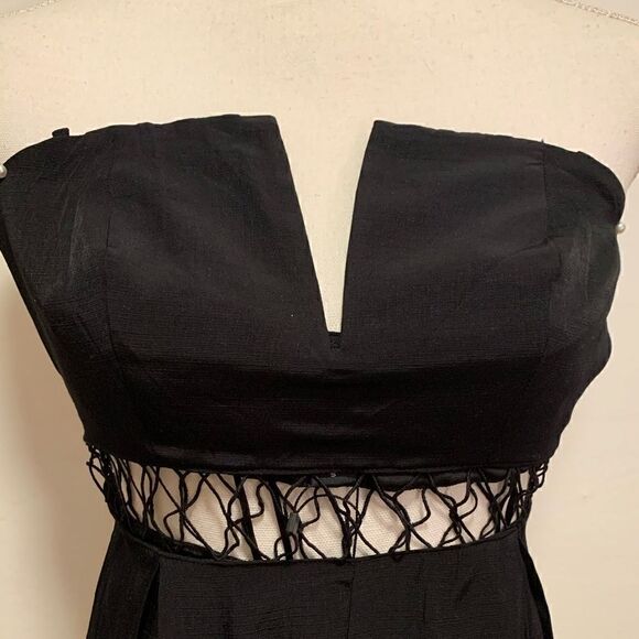 StyleStalker Black Glory Strapless Jumpsuit Size:S - Picture 9 of 9